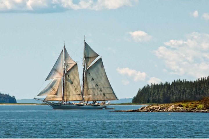 a large boat in a body of water