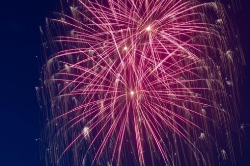 fireworks in the sky