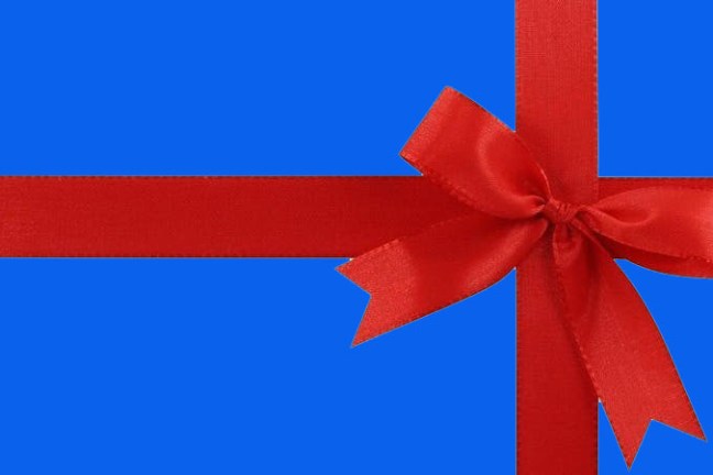 a close up of a bow