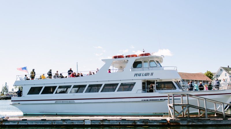 boat used for seal watching in maine, lobster tours, and harbor cruises