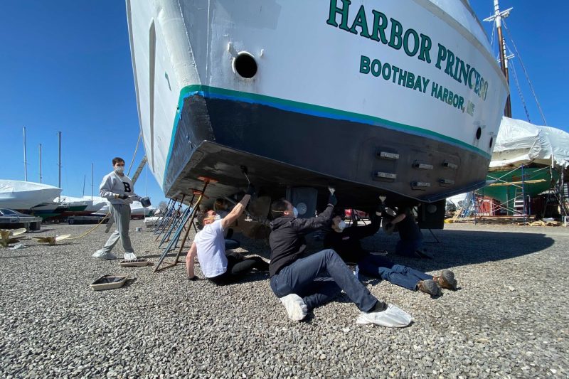 a group of people sitting at a beach