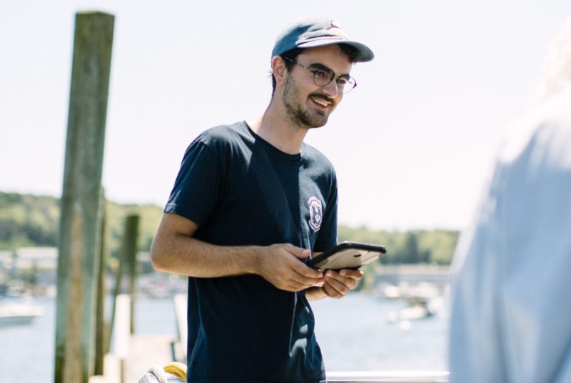 a man talking on a cell phone